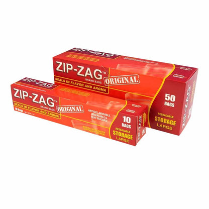 Zip-Zag Bag Black Large 250 g Retail 10 pack