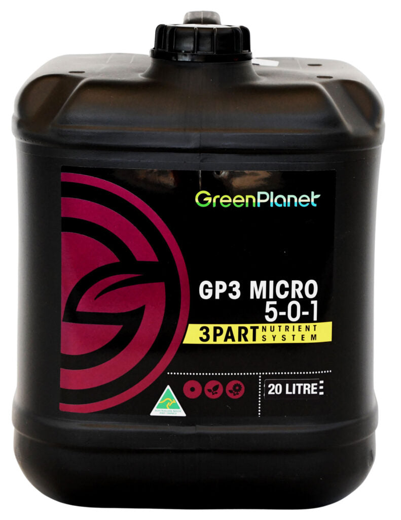 GreenPlanet GP3 Micro |  NPK 5-0-1 | 3-PART BASE NUTRIENT