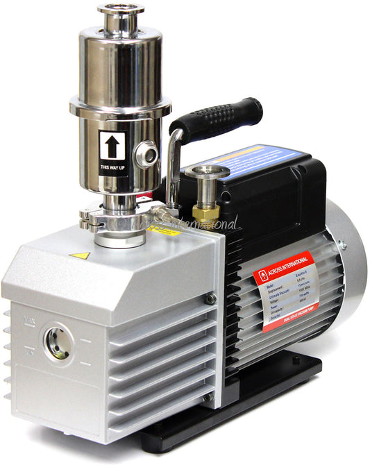 Ai EasyVac 9 CFM Dual-Stage Vacuum Pump with Oil Mist Filter