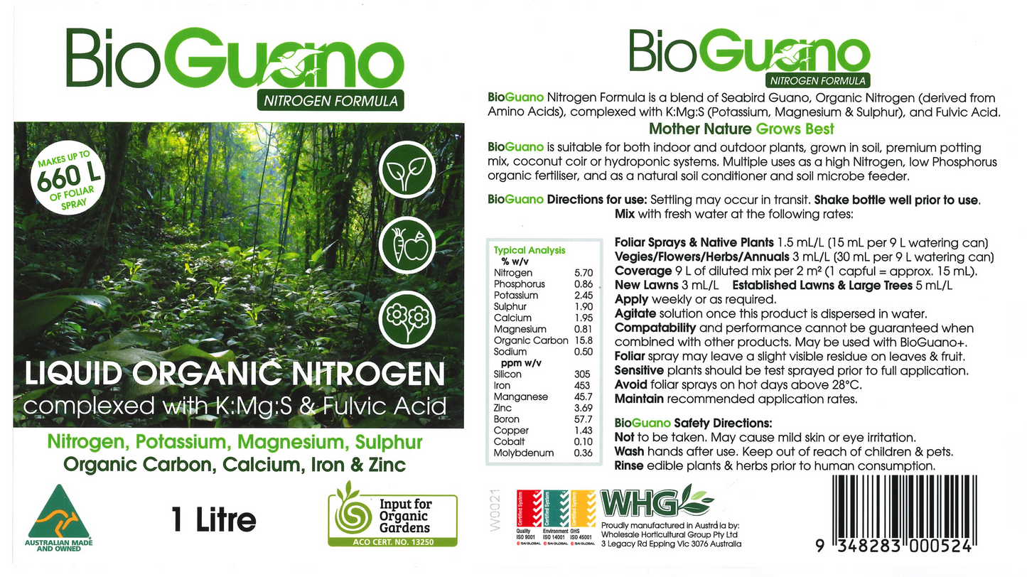 BioGuano Nitrogen Formula 1 L / 5 L