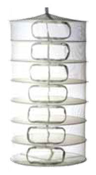 Dry Rack Closed U Shaped Zipper Opening 24" - 8 Rack