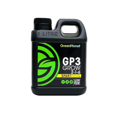 GreenPlanet GP3 Grow | NPK 2-1-6 | 3-PART BASE NUTRIENT