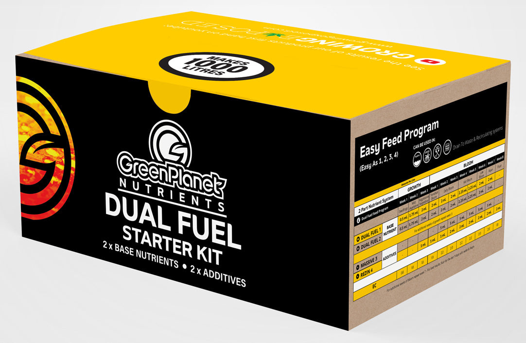 Green Planet Dual Fuel 1 liter Starter Kit - BASE NUTRIENT, MASSIVE, REZIN