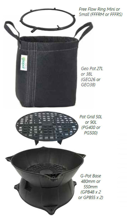 G-Pots Kit Small - 2xGPB48/GEO27/GPG50/FFFRM/GPSK