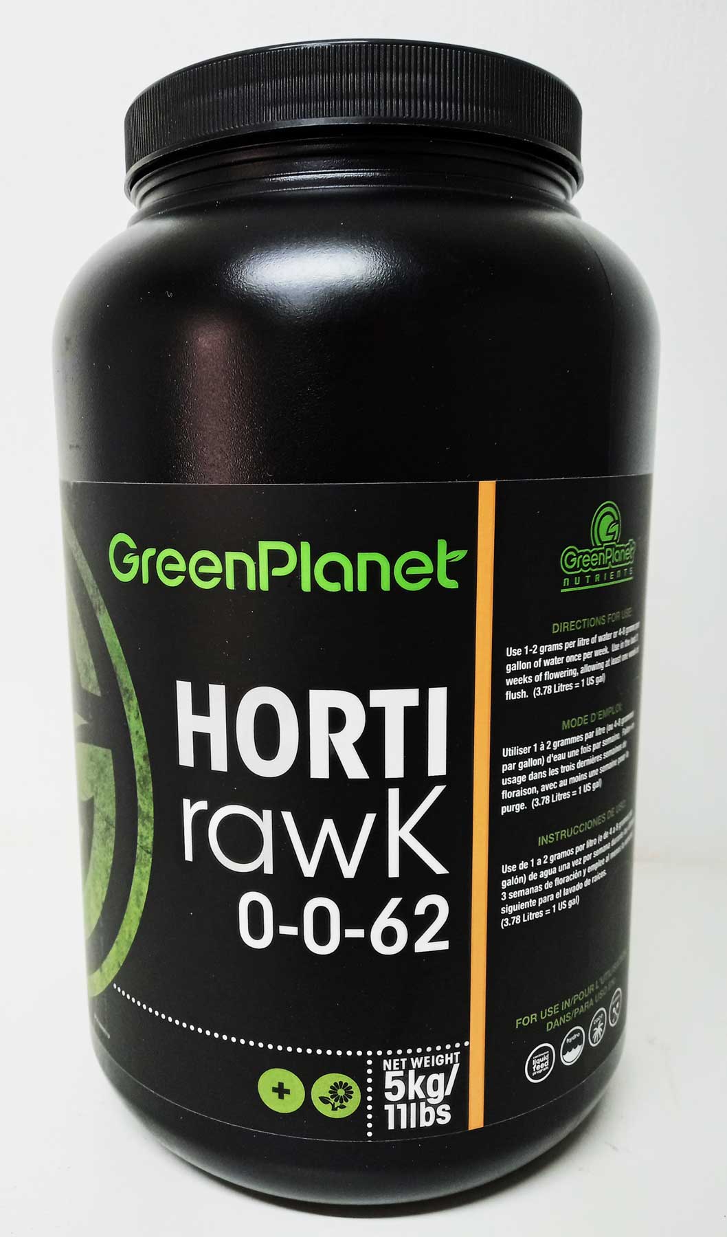 GREEN PLANET HORTI RAWK - 100G / 500G / 1KG / 5KG | STRENGTHEN FLOWERS I NPK: 0-0-62