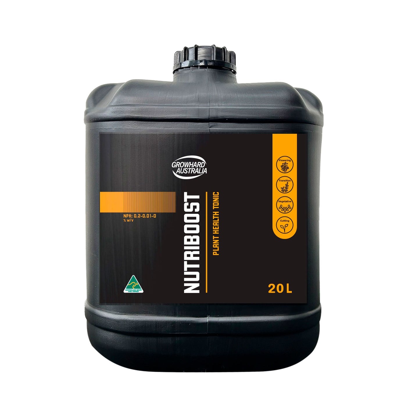 GROWHARD AUSTRALIA NUTRIBOOST - 1L / 5L / 20L /VITAMIN B / KELP EXTRACTS/ NPK: 0.2-0.005-0