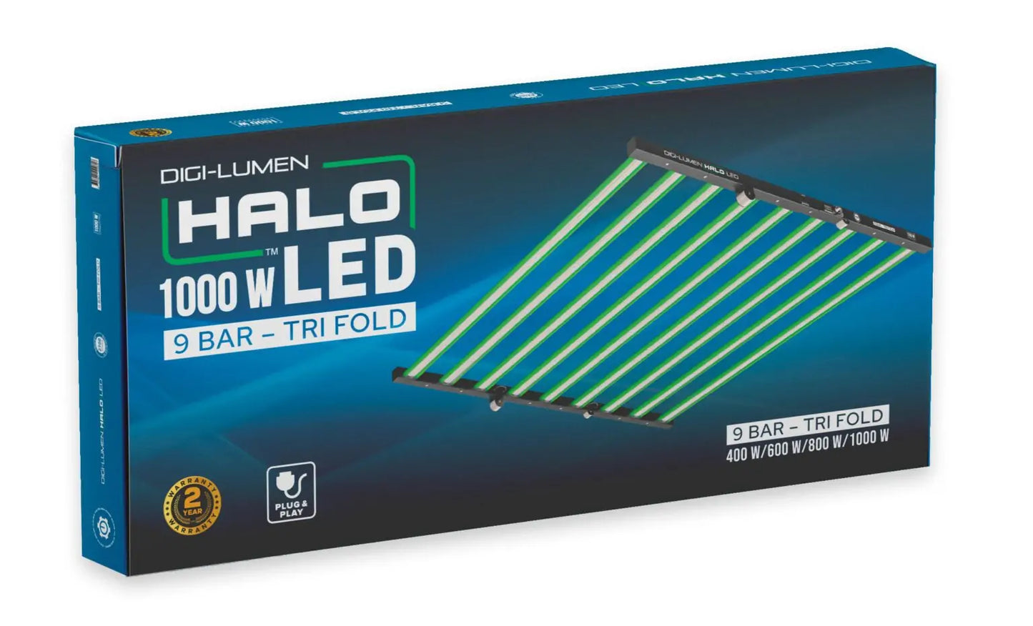 Digi-Lumen 1000 W Halo LED -9 Bar Trifold