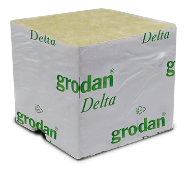 Grodan Delta 10 Cubes with hole (100x100x100 mm) 144/ctn